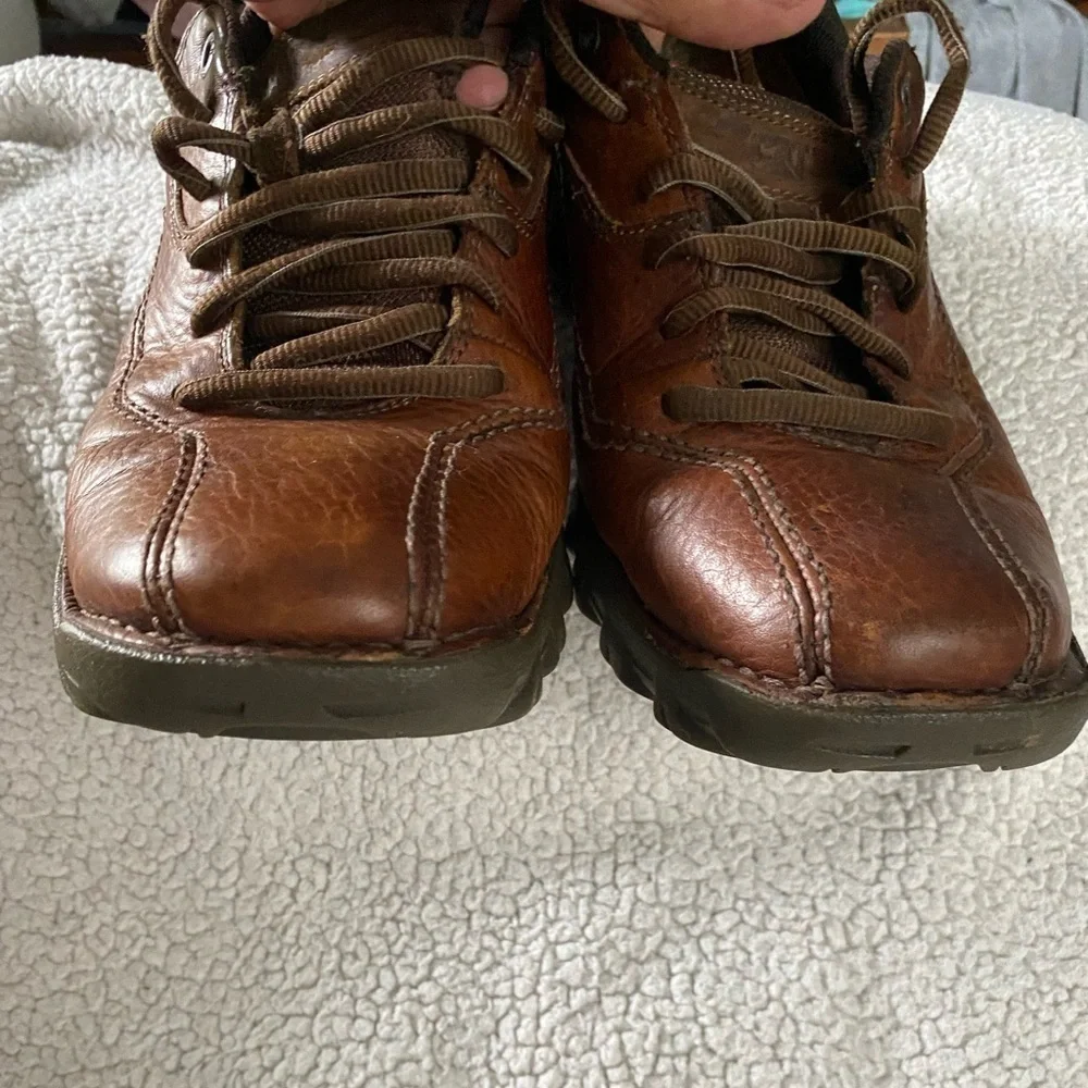CAT Caterpillar Men’s Brown Leather Lace Up Oxford Shoes Size 8